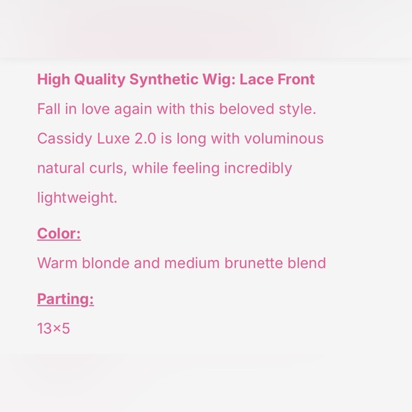 Chelsey Smith Crowns Lace Front Synthetic Wig Cassidy Luxe 2.0 Petite Cap CSC - Picture 14 of 16